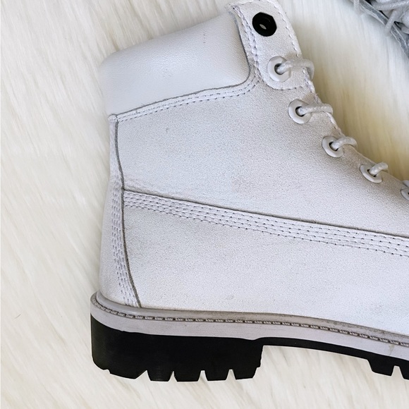 Timberland Boys Premium 6 Inch Waterproof White Helcor Boots - Picture 10 of 10